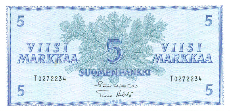 5 Markkaa 1963 T0272234